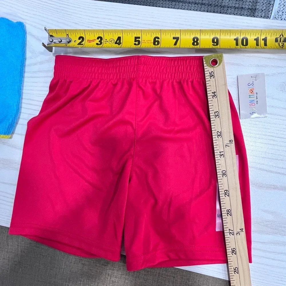 Garanimals Tank Top Shorts Set Boys 3T Yellow Tan Red Blue 4-Piece Summer Mix